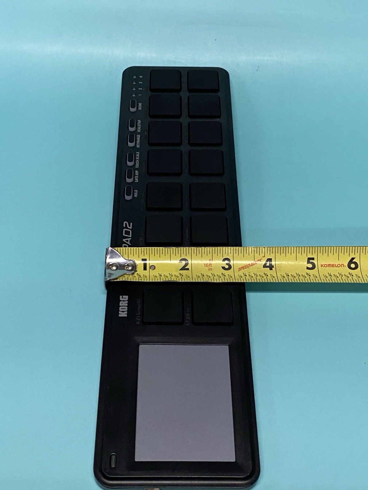 KORG nanoPAD2 Slim-Line USB Drum Pad Controller Black No Cord. A9