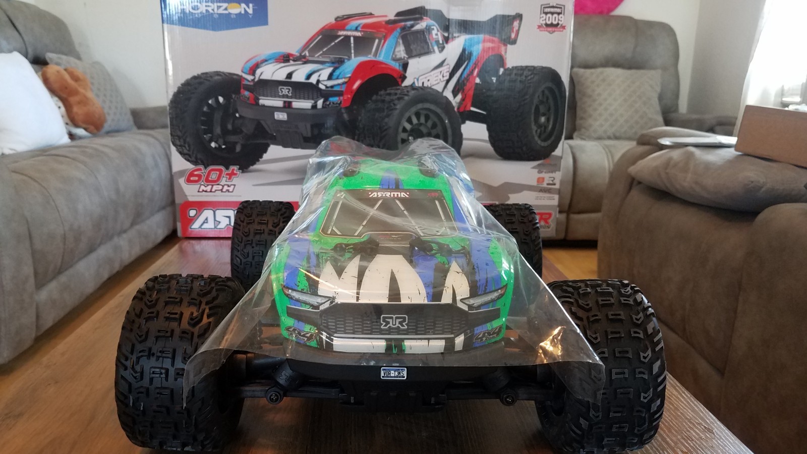 Arrma ARA4305V3T3 Vorteks 4×4 3s Blx 1:10 Scale Stadium Truck RTR Brand New