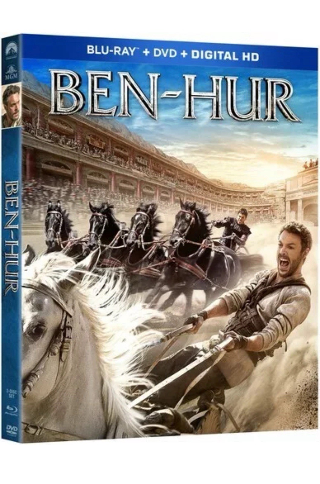 Ben-Hur (Blu-ray + DVD + Digital HD, 2016) Slipcover! Brand New! Factory Sealed!