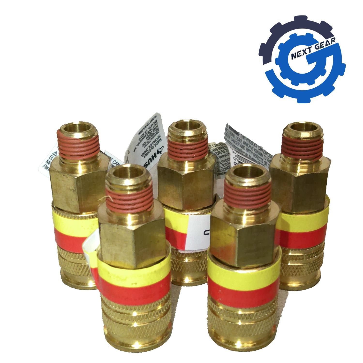 New Lot of 5 1/4 in. MNPT x 1/4 in Universal Air Tool Male Brass Coupler 324471