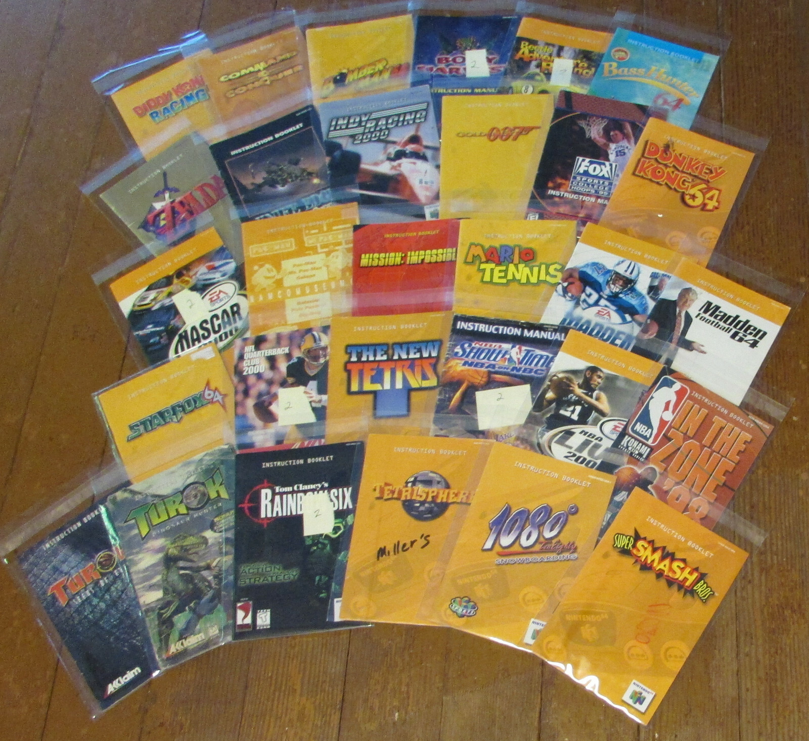 Nintendo 64 instruction manuals NIN64 N64 -- you pick -- free shipping!!