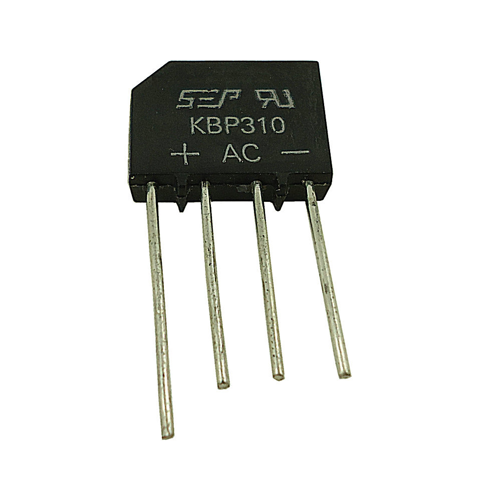 10 PCS KBP310 SIP-4 3 Amp Bridge Rectifier 50V to 1000V Replace RS310