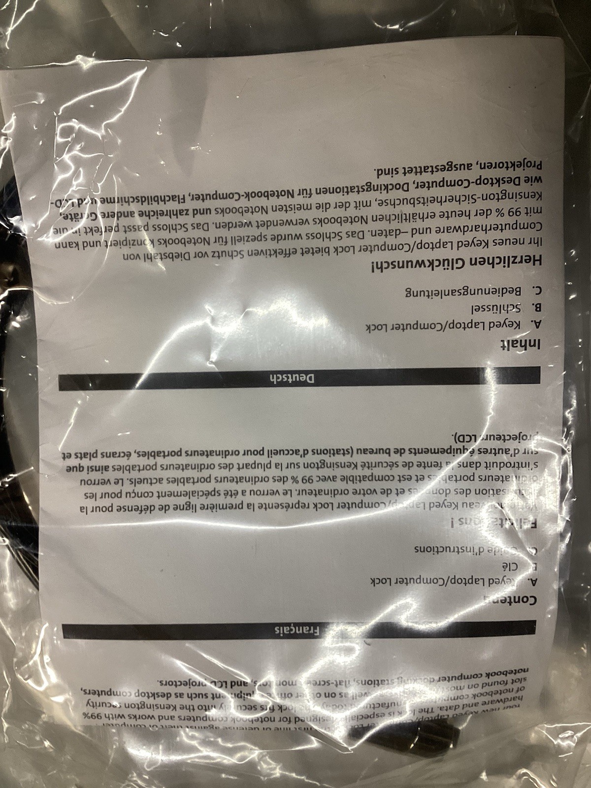 Laptop Computer Lock GC-LOCK-TAAMA M12958-001 #(5A20)