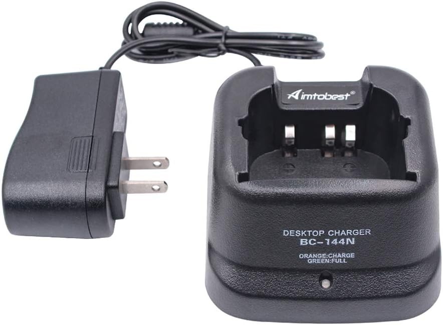 Charger for ICOM IC- A6 IC-A24 IC-F3GT IC-F4GT IC-F30GT IC-F40GT IC-F11 IC-F21