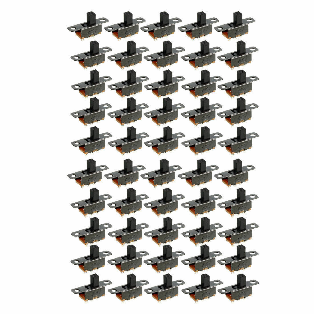 55 Pcs 3 Terminals PCB Mount 2 Position SPDT Horizontal Micro Mini Slide Switch