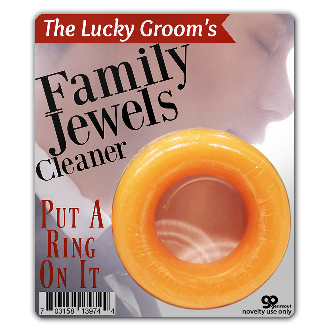 Lucky Groom’s Family Jewels Cleaner - Willy Soap - Funny Gag Gift - Bachelor