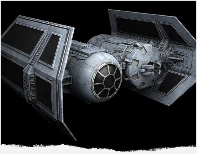 Star Wars Tie Bomber 1/64 Scale 3d Resin Print 5.25"x5"