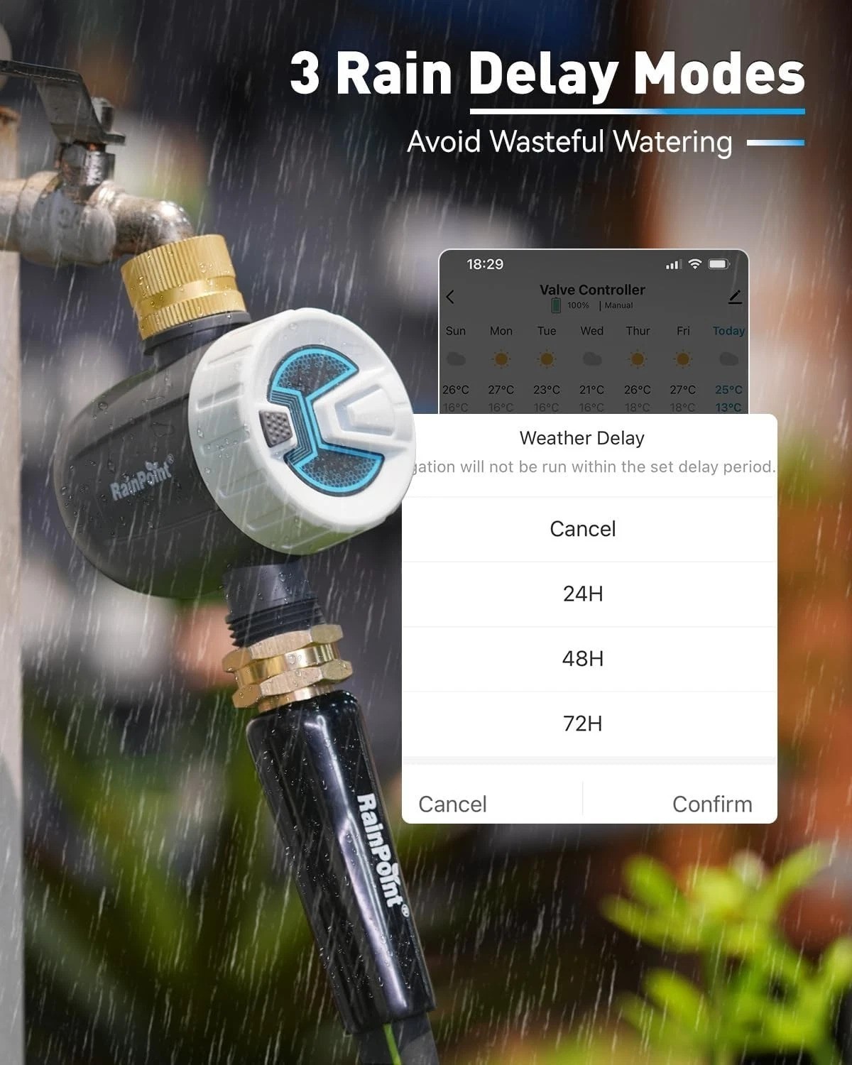 Smart WiFi Water Timer for Garden Hose