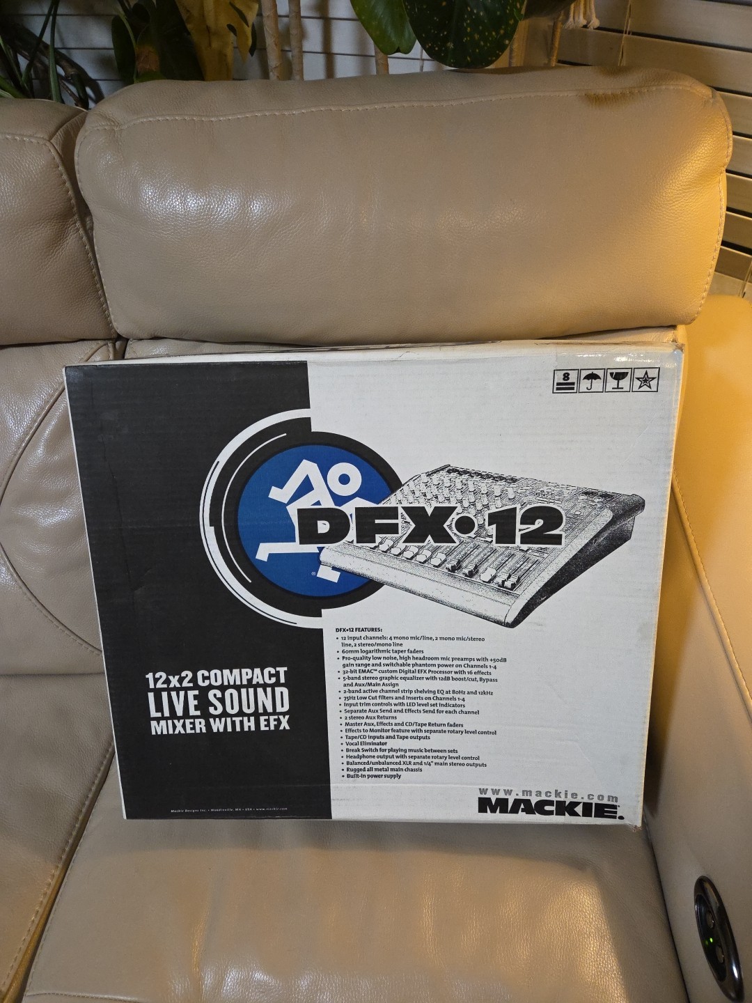 Mackie DFX12 12x2 Analog Mixer with Effects DFX-12 Mixing Console EFX NEW REMAN!