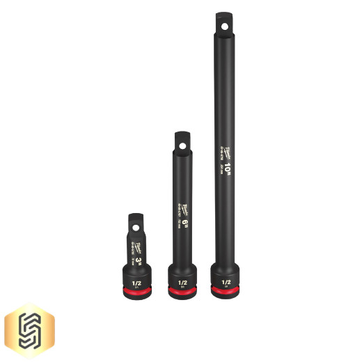 Milwaukee Tool 49-66-6715 3 Pc. Shockwave Impact Duty 1/2 In. Drive Extension