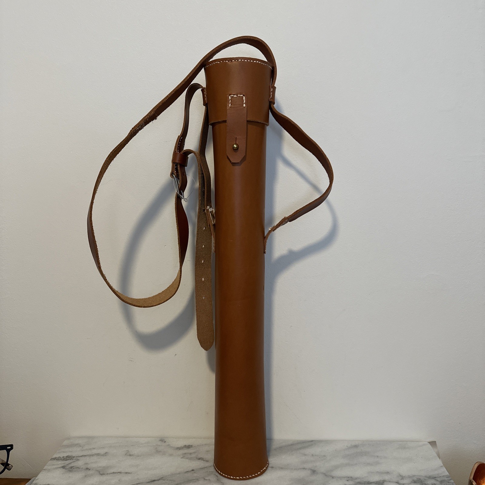 Traditional Arrow Quivers Archery Arrow Holder Back Hunting Quiver Tan 23” H EXC