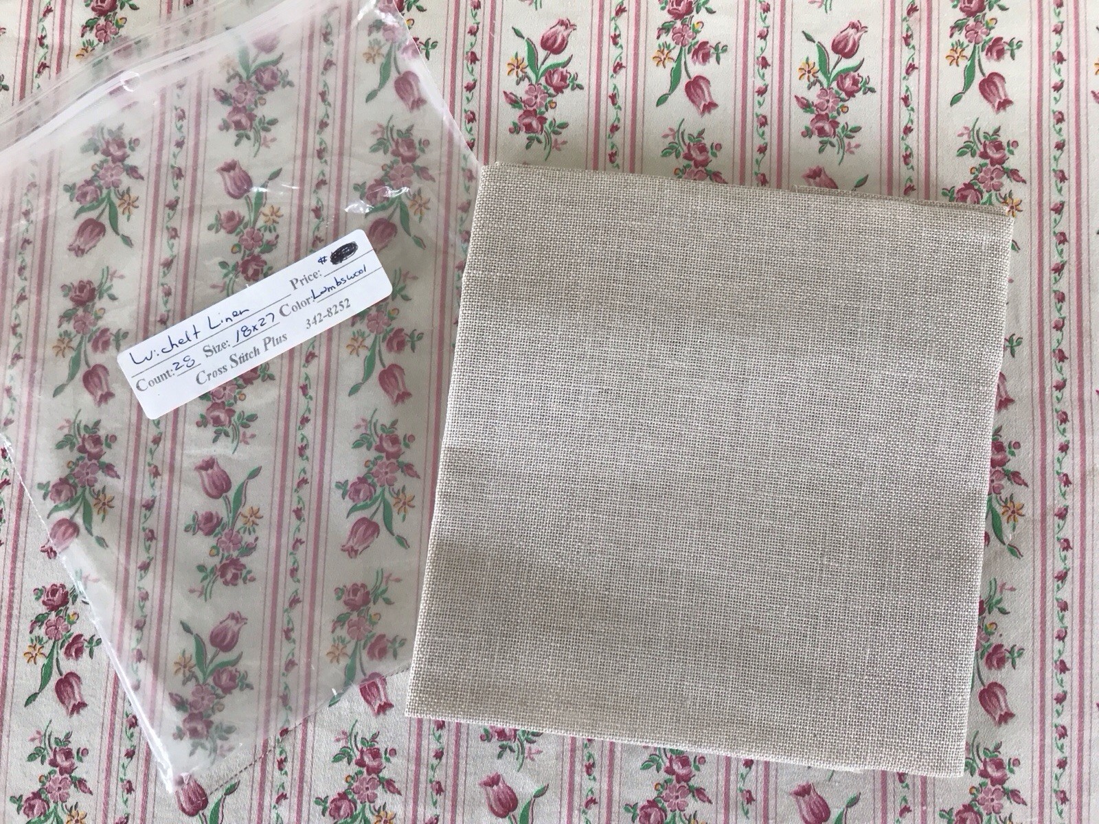 Wichelt Linen Cross Stitch Fabric Lambswool 28 Count 18" x 27" Sewing Studio