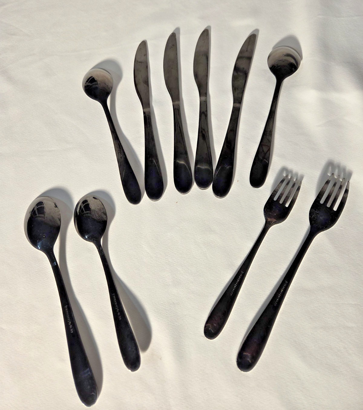 CAMBRIDGE BLACK STAINLESS FLATWARE MISCELLEANOUS SET
