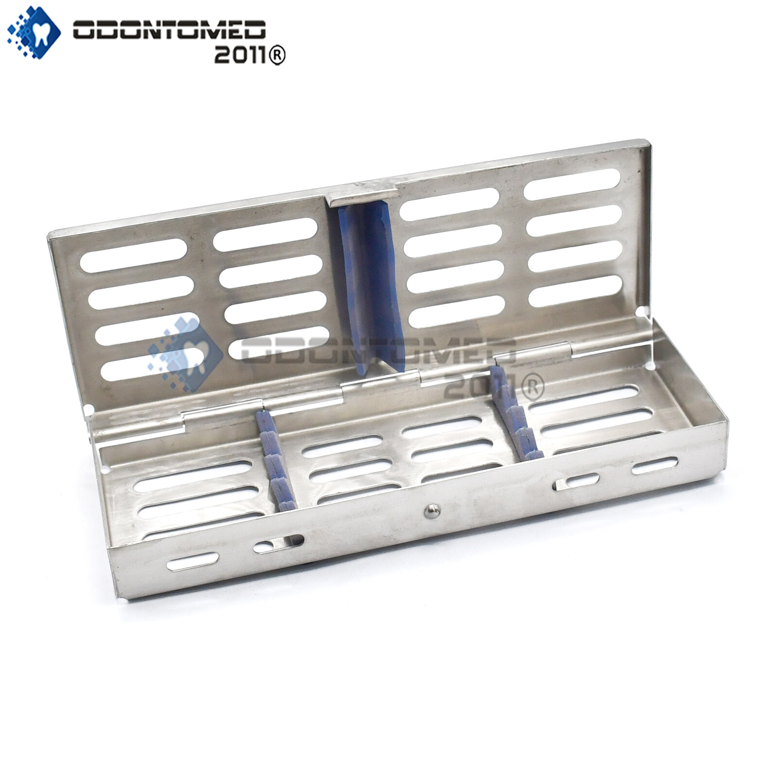 German STERILIZATION CASSETTE 7.25" x 3" Stainless Rack Surgical Instruments