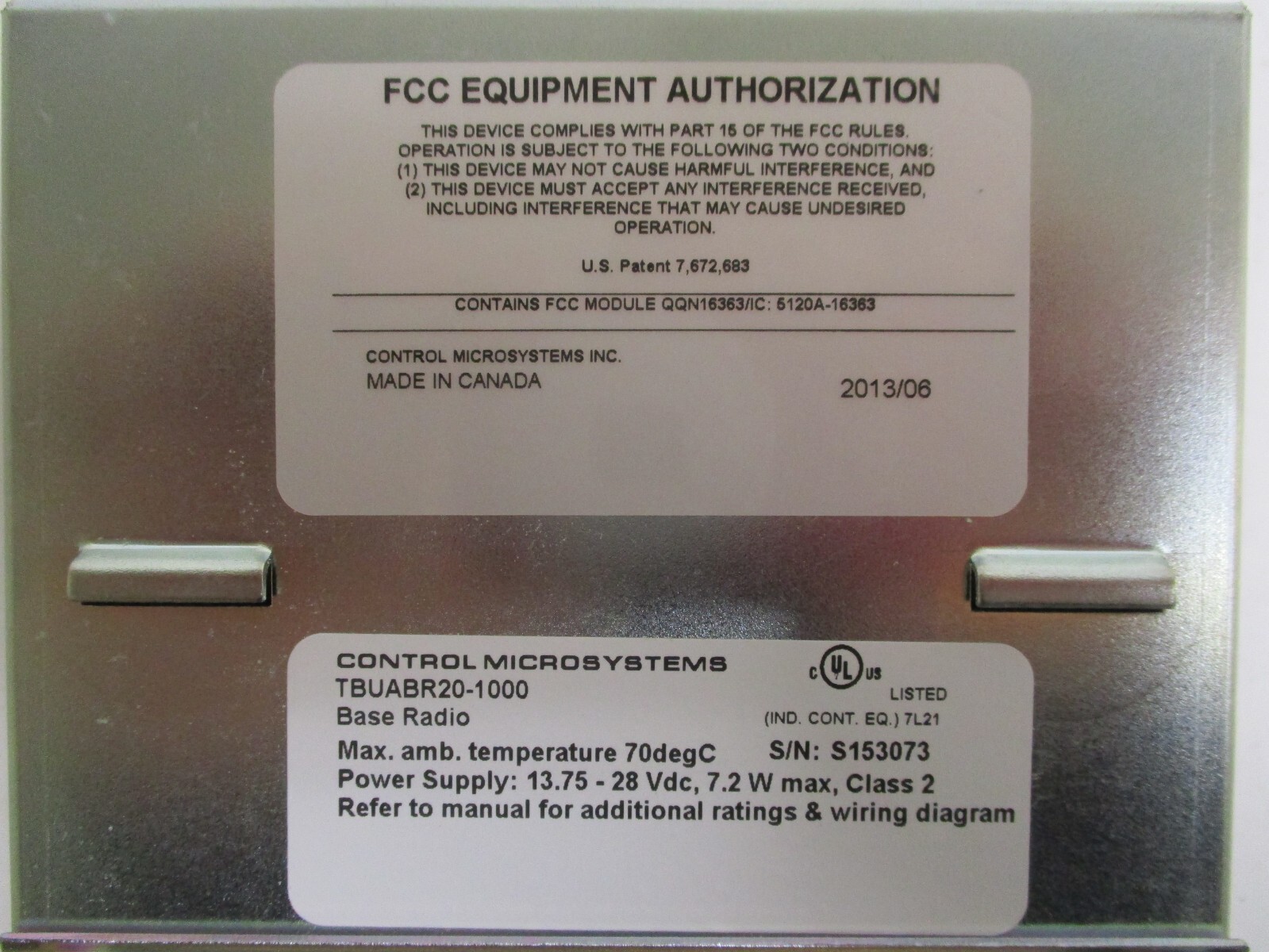 SCHNEIDER ELECTRIC CONTROL MICROSYSTEMS, TBUABR20-1000