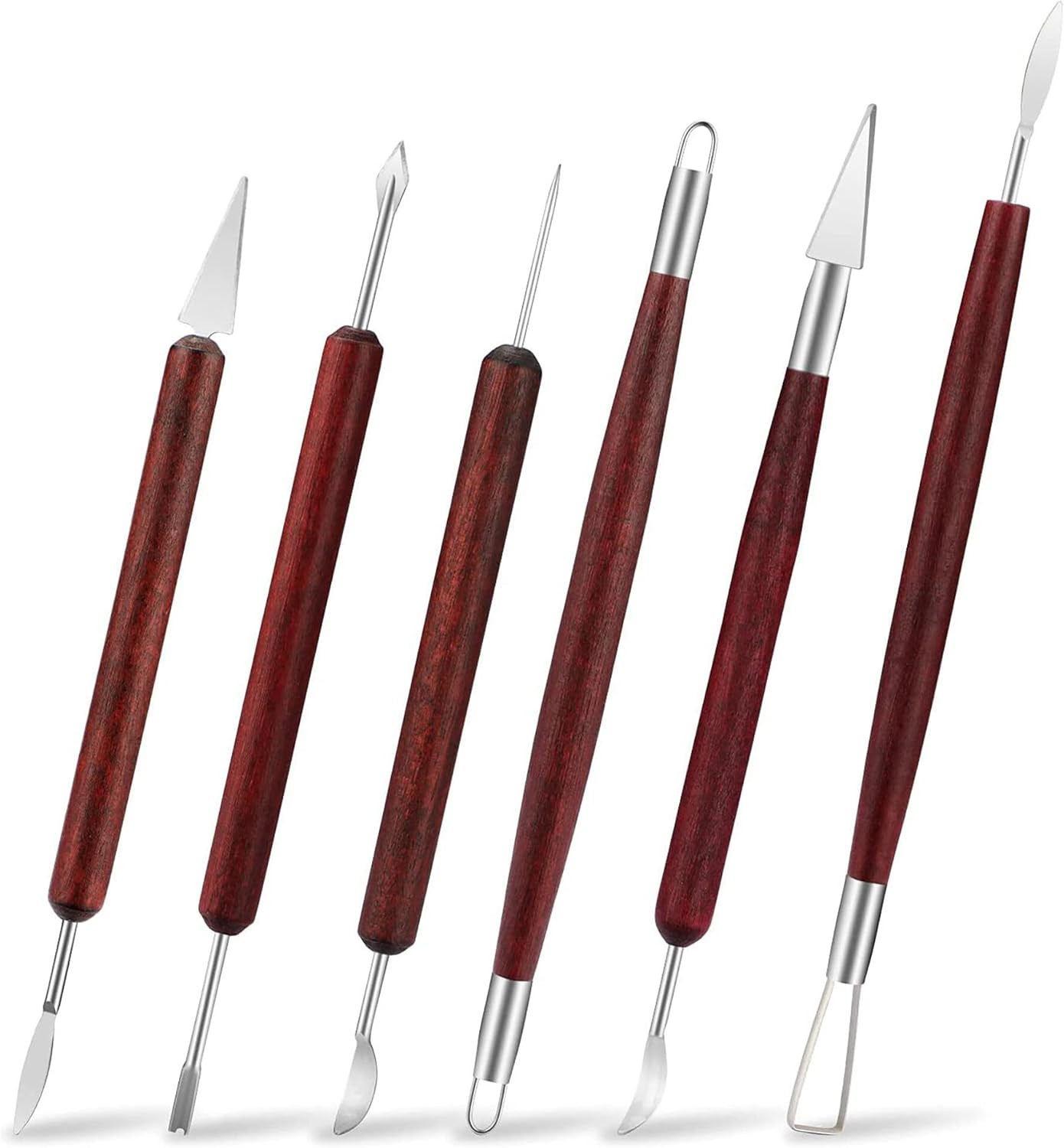 6-Piece Clay Sculpting Tools Set Perfect for Polymer Air Dry Modeling Clay Begin