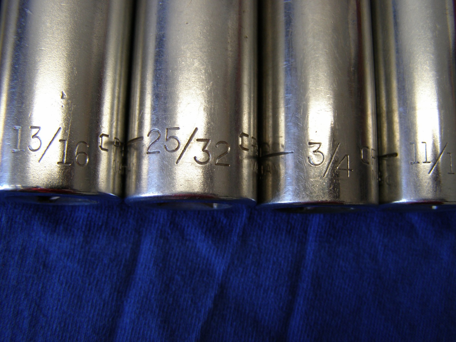 Craftsman 1/2" Drive SAE 12 Piece DEEP Socket Set USA Made