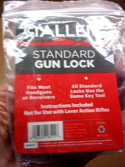 Brand New ALLEN Standard Gun Lock Fits Most Handguns or Revolvers w/Standard key
