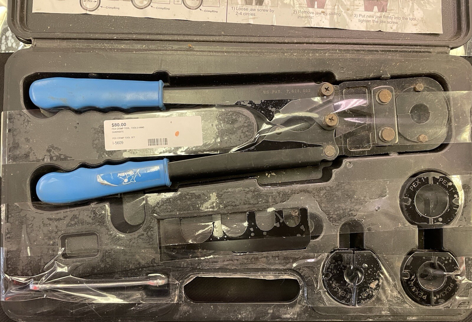 SharkBite 3/8 to 1 Inch PEX Crimp Tool Set READ DESC