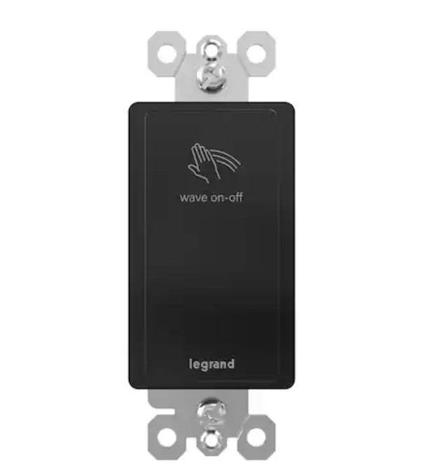 (LOT of 2) RSWV203 Legrand SinglePole 3-Way Touchless Wave Light Switch