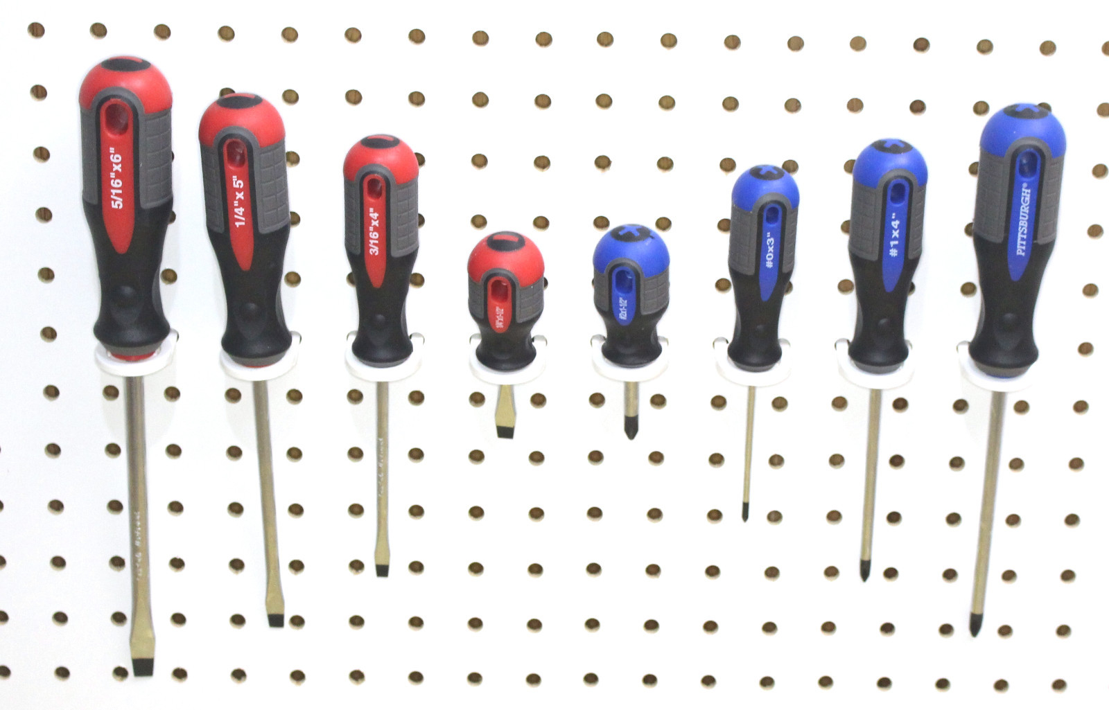 White Plastic Peg board Multi-Purpose Tool Holder 50 Pack PEGBOARD NOT INCLUDED