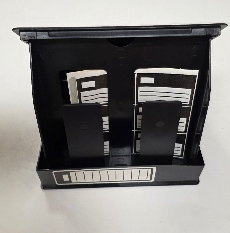 1980s Vintage Tandy 26-1452 Floppy Disk Book Style Case - Black 5.25" Holder