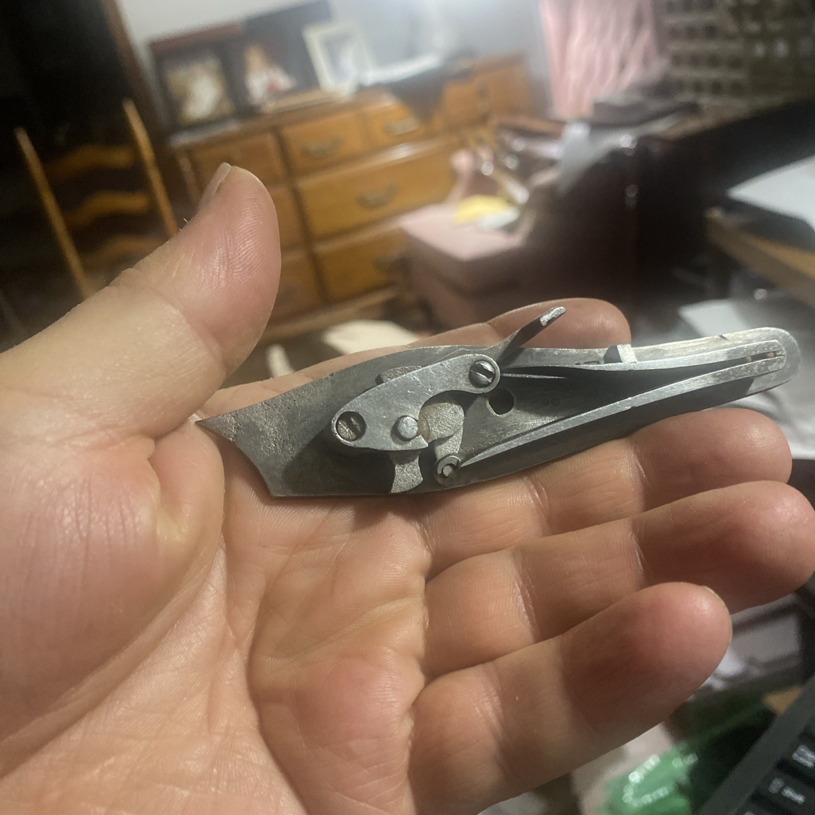 Antique Muzzleloader Lock For Parts.