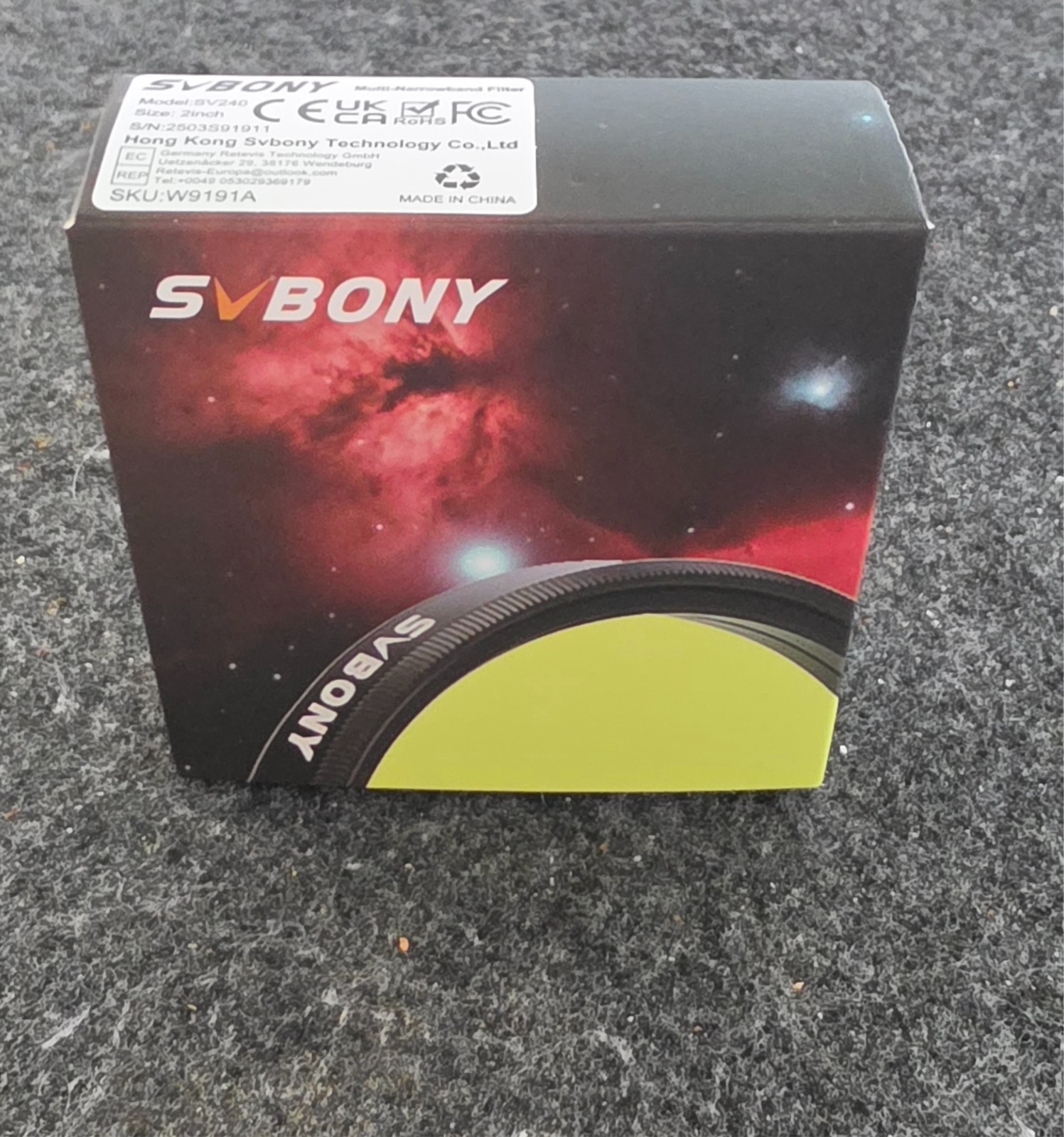 SV240 Multi-Narrowband Filter Galaxy & Nebula NIR Near-infrared Light Pollution