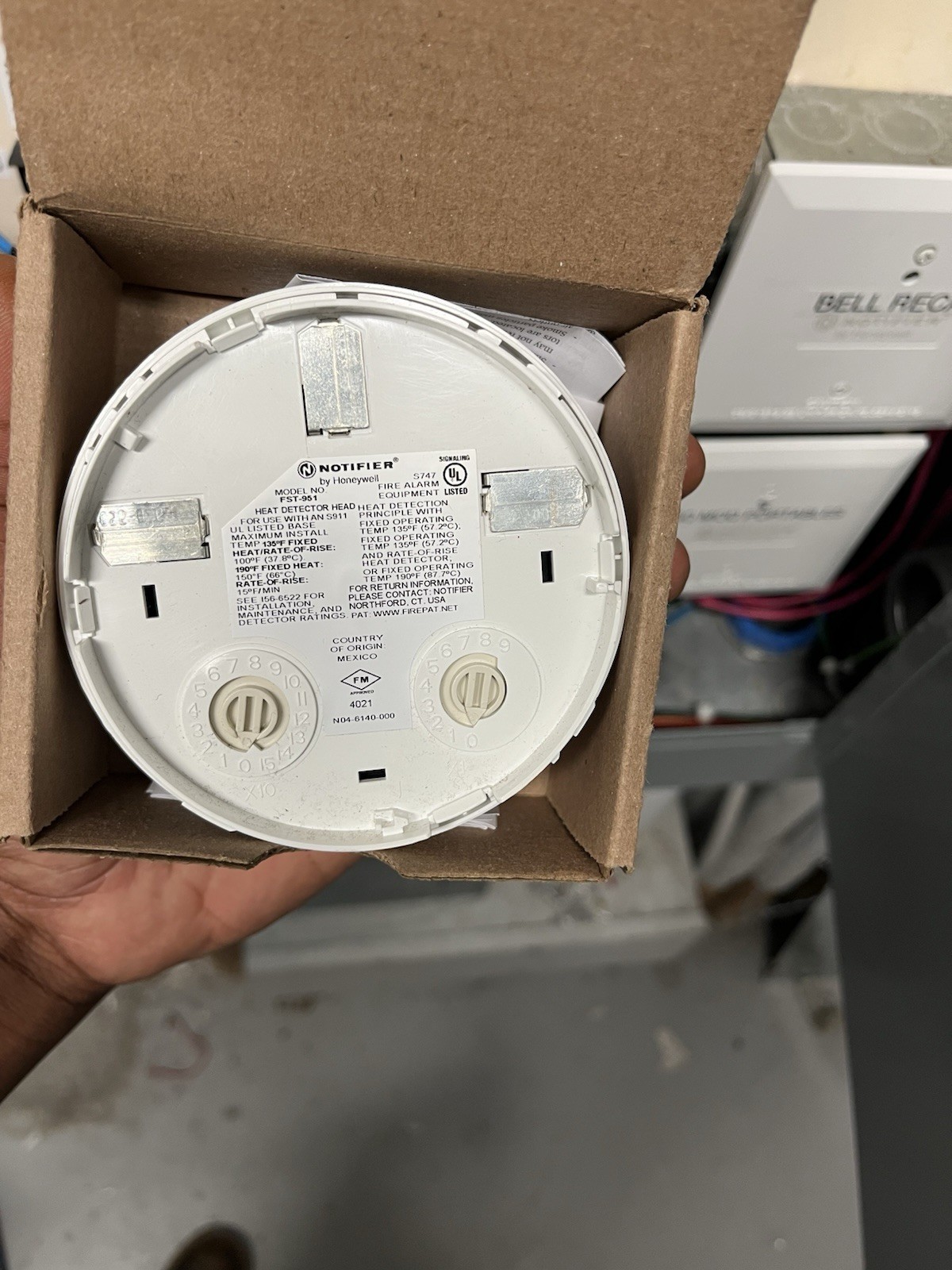 Notifier FST-951 Heat Detector Head White