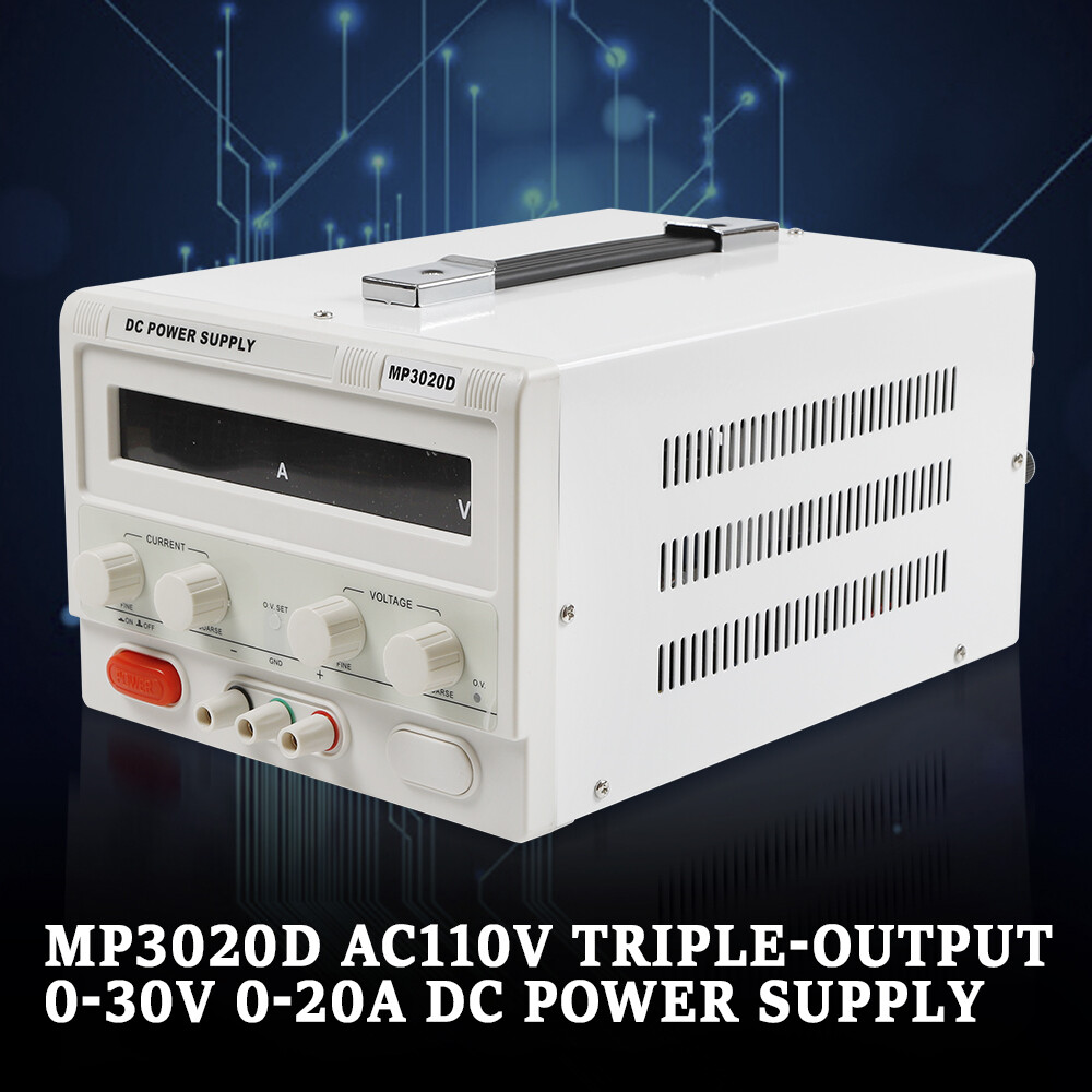 0-20A 0-30V Variable DC Power Supply Adjustable DC Regulated Power for Lab Test
