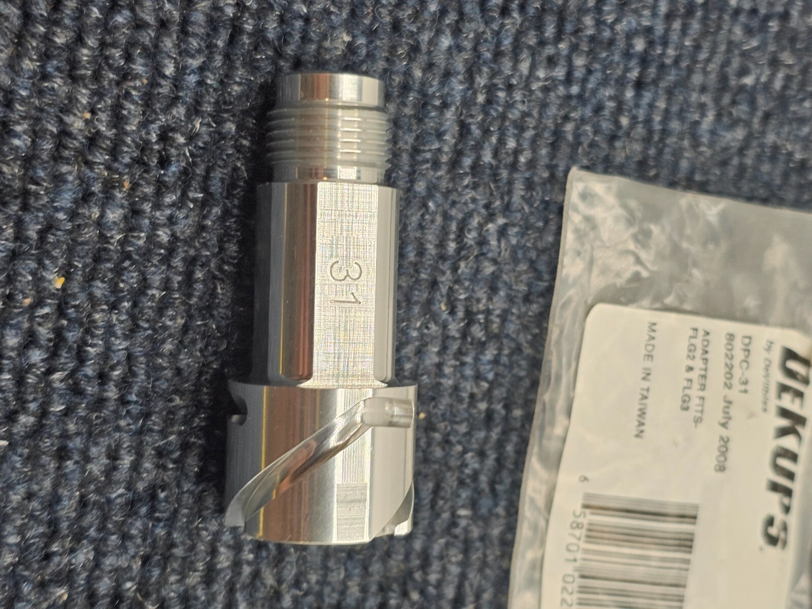 DEVILBISS DeKups DPC-31: DISPOSABLE CUP ADAPTER for FLG2 & FLG3
