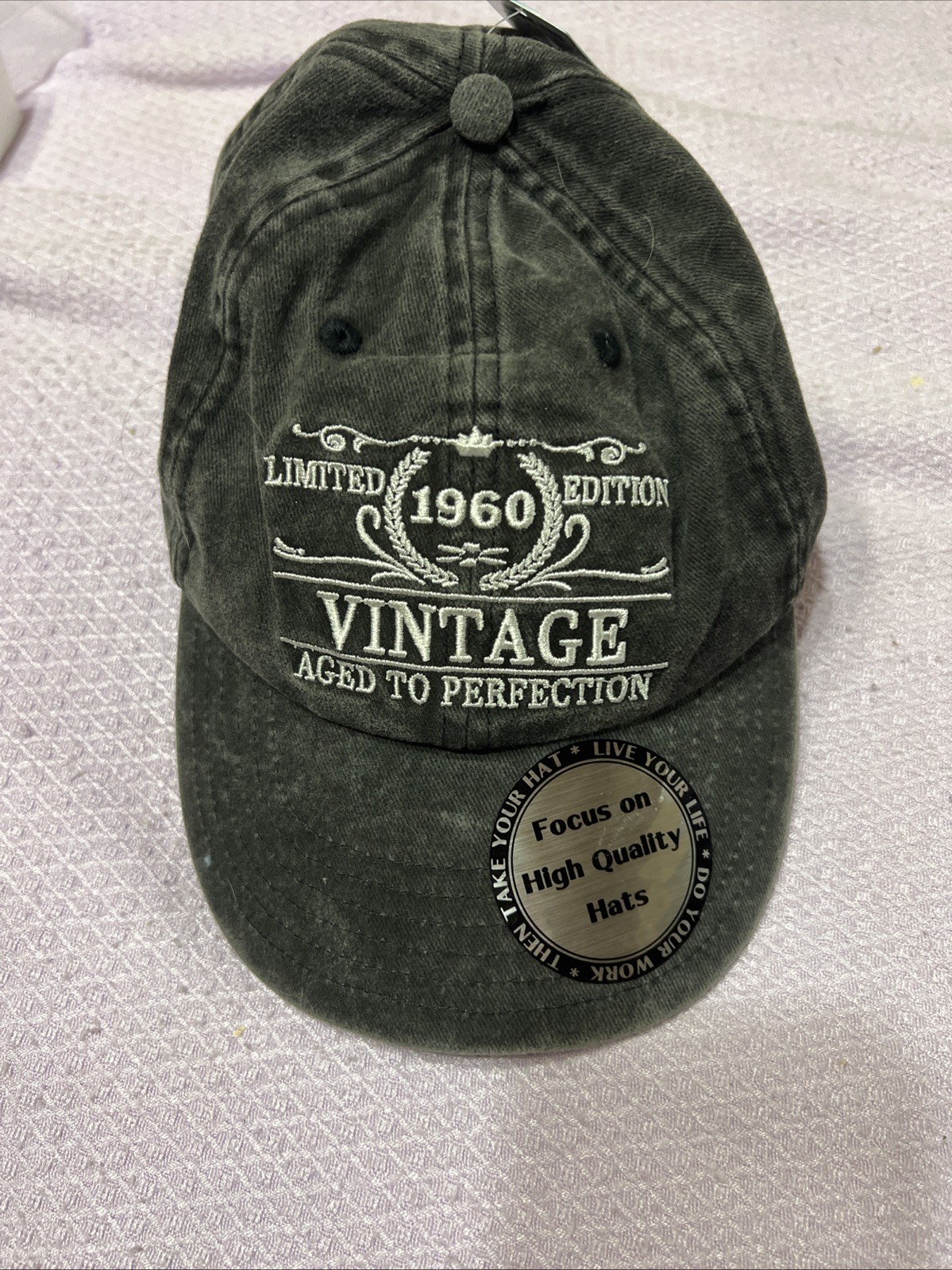 Limited Edition 1960 Cap Adjustable Embroidered Black