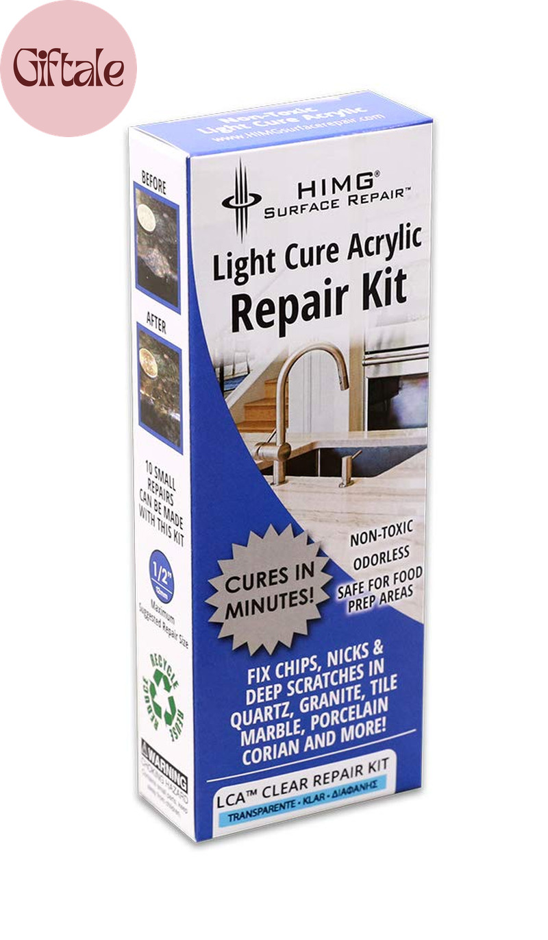 Clear - Quartz Countertop Repair Kit - Granite Repair Kit - Upgraded Chip Repair