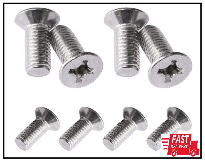 8PCS Stainless Steel Brake Disc Rotor Screws, Car Front and Rear Retaining Hardw