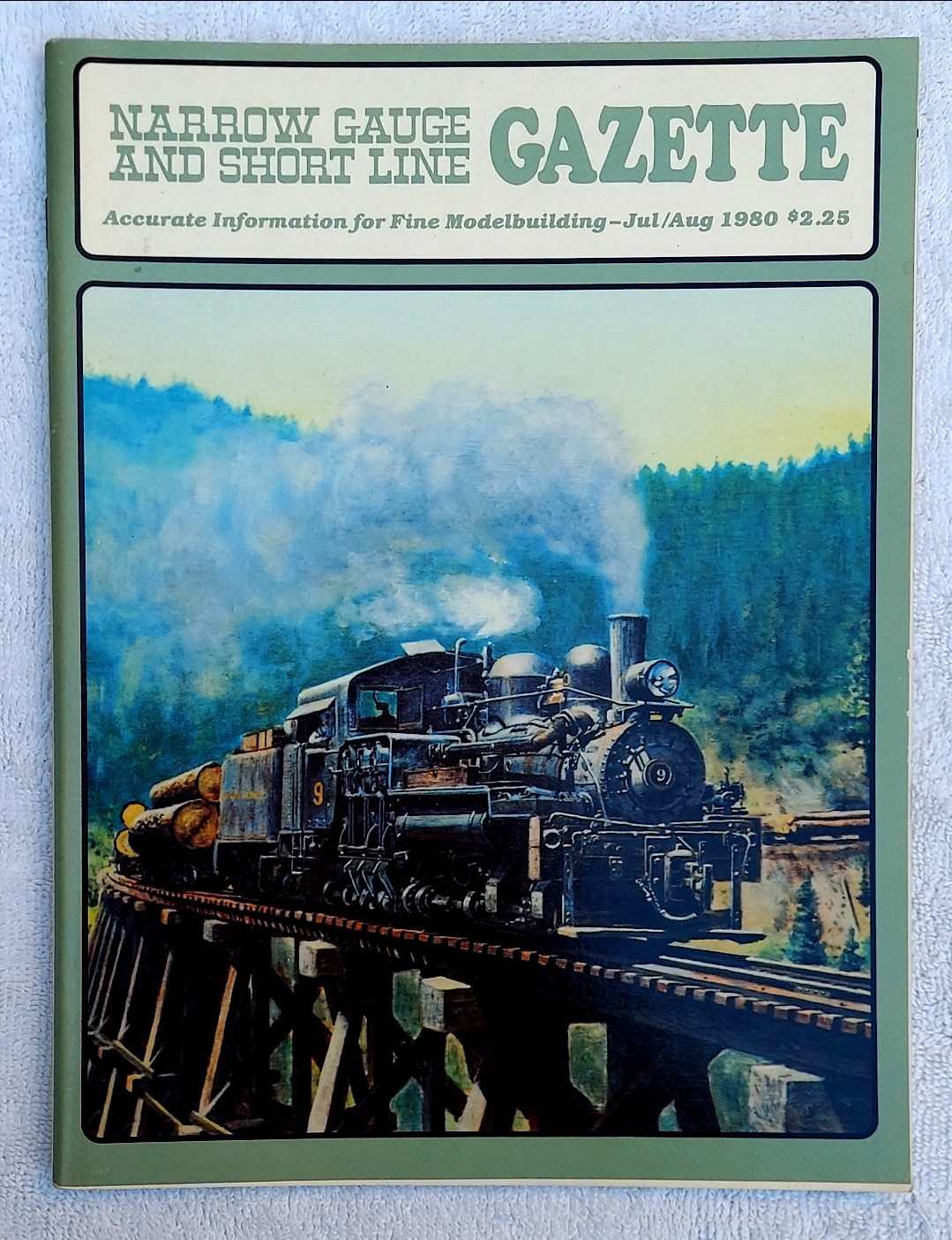 NARROW GAUGE AND SHORT LINE Gazette Vintage Magazine Trains Jul/Aug 1980 VGUC