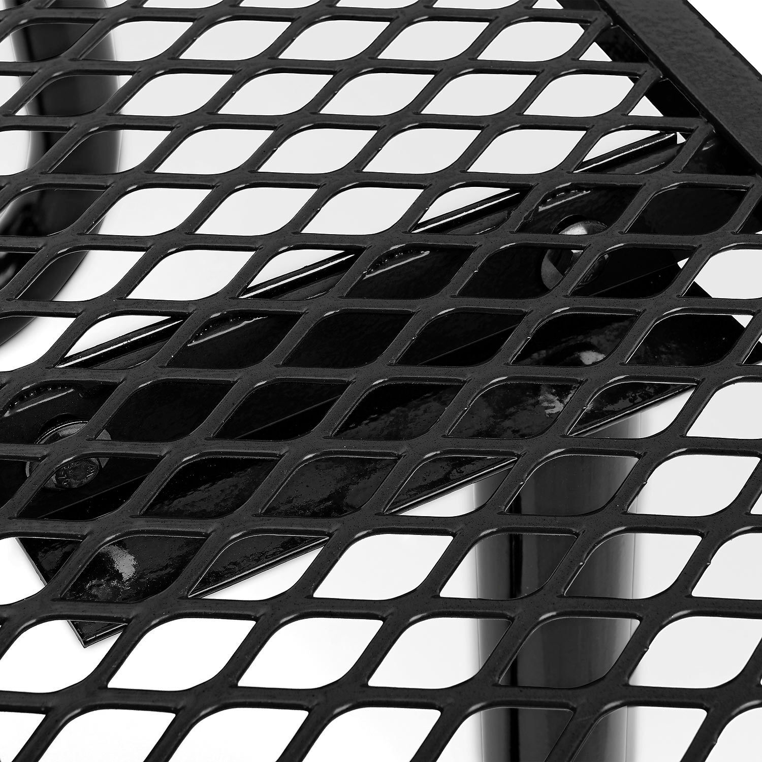 46" Wheel Chair Accessible Round Picnic Table Surface Mount Black