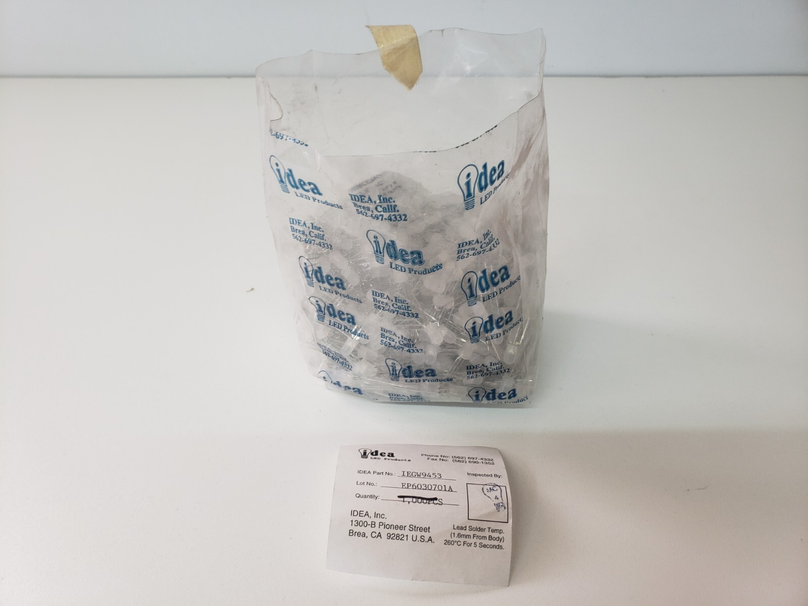 LOT UNUSED - Idea IEGW9453 LED White