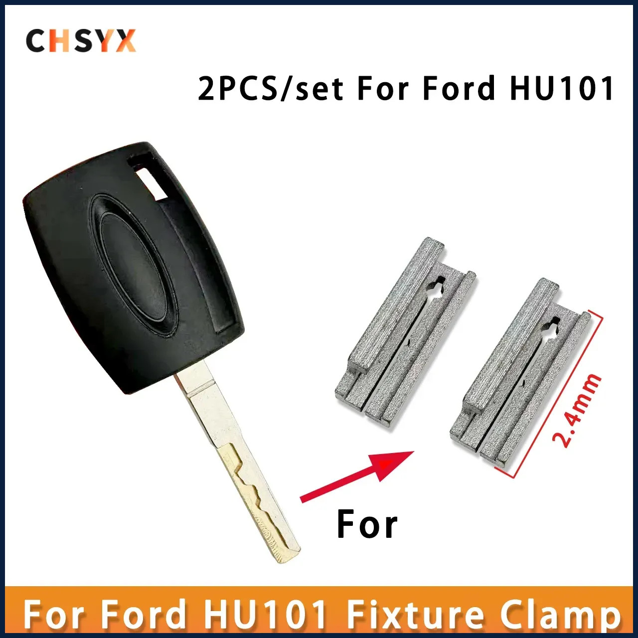 2PCS/Lot HU101 Duplicating Fixture Clamp For Ford Focus Key Cutter Machine Parts