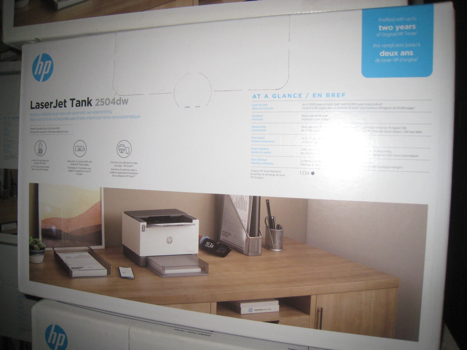 HP LaserJet Tank 2504dw Wireless Black & White Laser Printer (2R7F4A #BGJ)