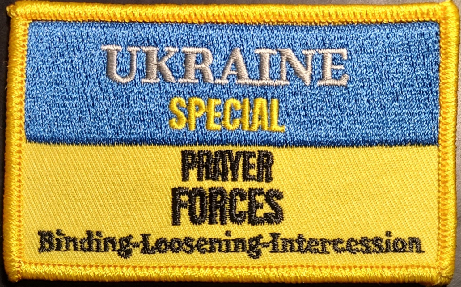 UKRAINE Prayer Support Patch "UKRAINE SPECIAL PRAYER FORCES"  New-Free Shipping