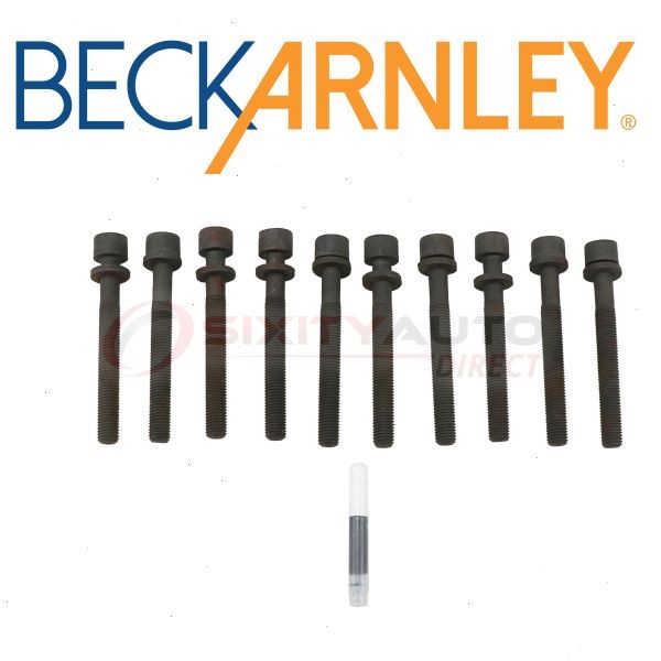 Beck/Arnley Cylinder Head Bolt Set for 1985-1998 Volkswagen Golf 1.8L 2.0L oz