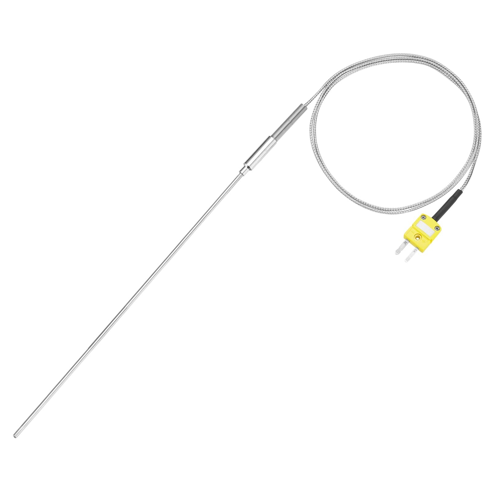 MECCANIXITY K Type Thermocouple with Plug, Meter Temperature Sensor Probe -50...