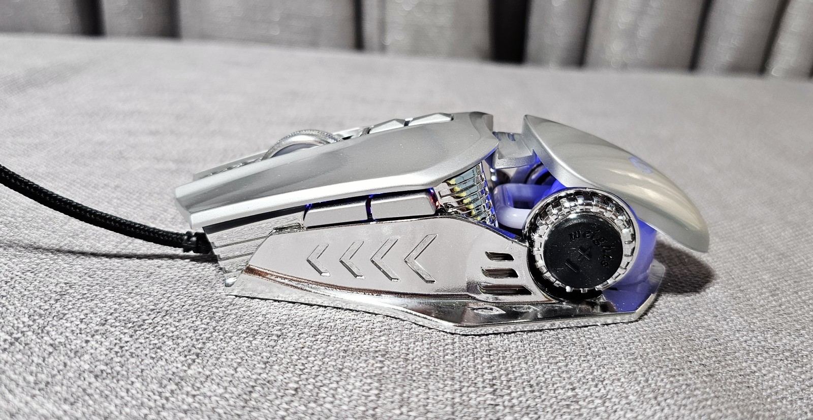 Cefesfy G530 Robocop Wired Gaming Backlit Mouse Silver