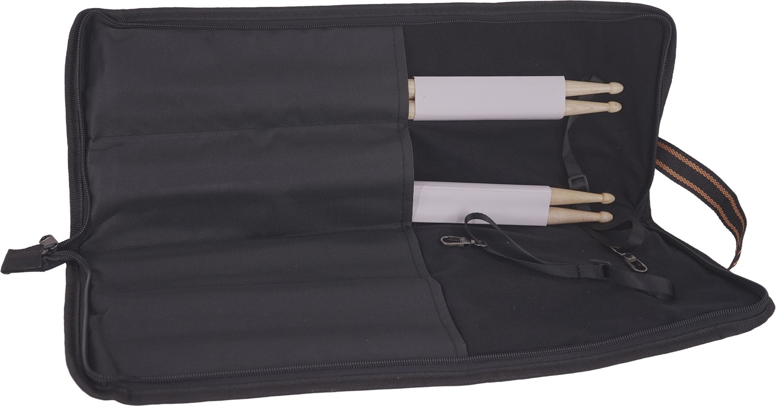 Pearl Orange and Blk Logo Stick Bag