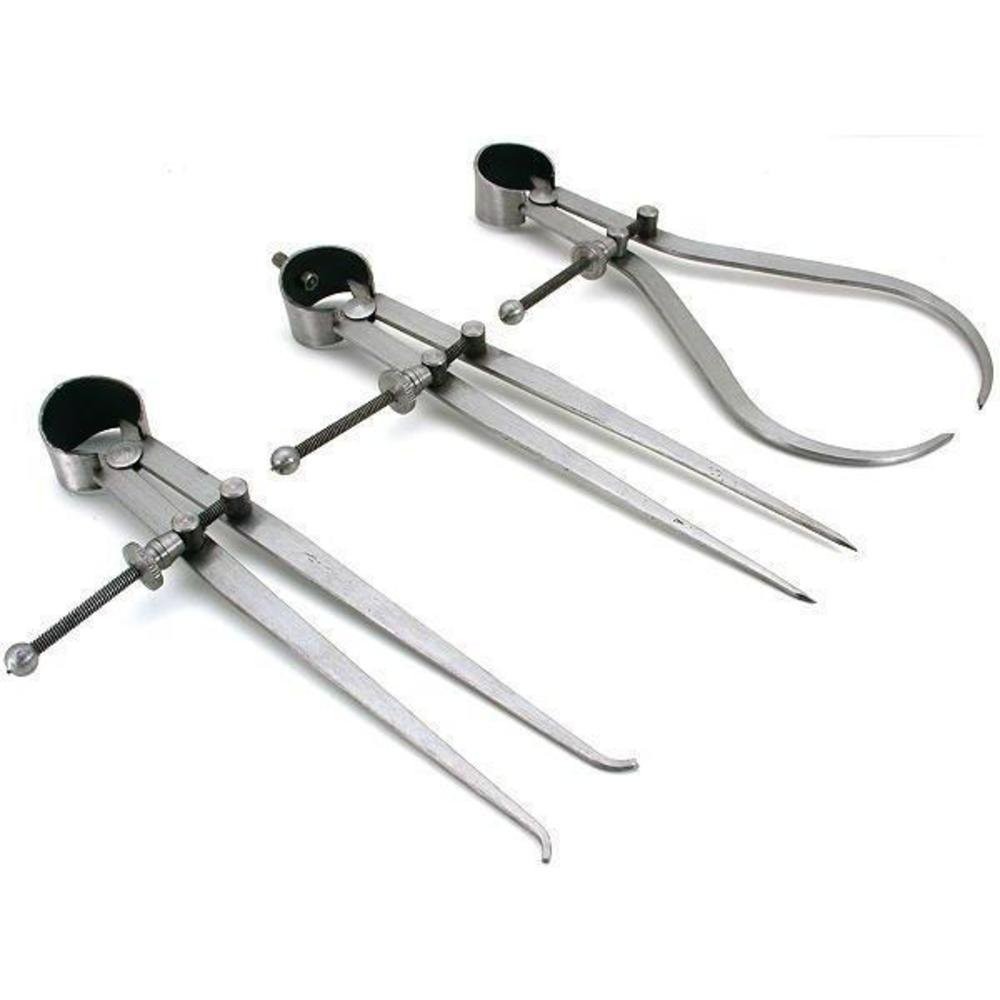 New 3 Pieces Spring Caliper Set - Inside Outside & Divider 8 to 10.9 Inches