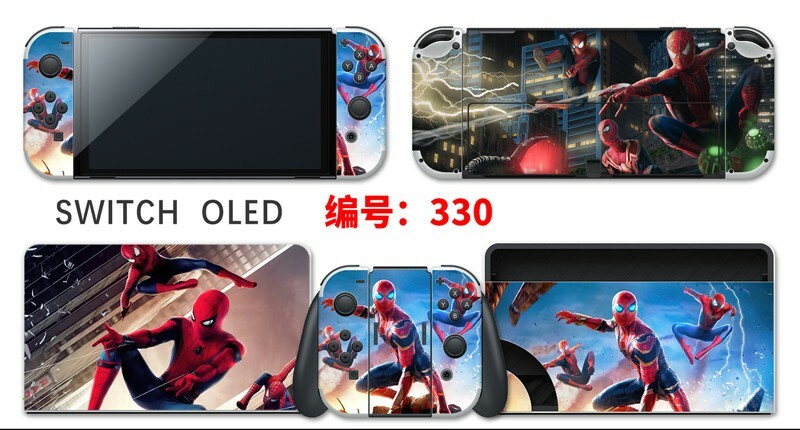 Vinyl Decal Skin Sticker Protector for Nintendo Switch OLED Spider-Man #330