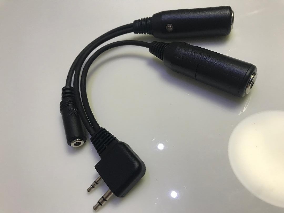 HEADSET ADAPTER, GA to ICOM A3 A6 A14 A24 TRANSCEIVERS by Pilot Comm. p/a PA-82