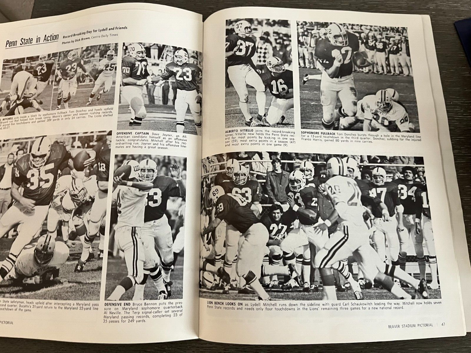 Vintage 1971 Penn State vs NC State Program - Beaver Stadium