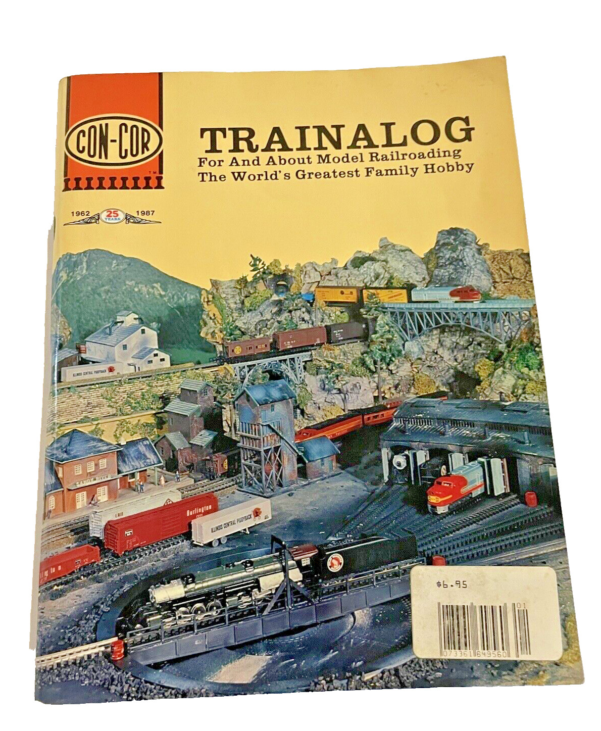 Catalog 1987 Trainalog Con-Cor Model Railroad Train Pricing 25th Anniversary