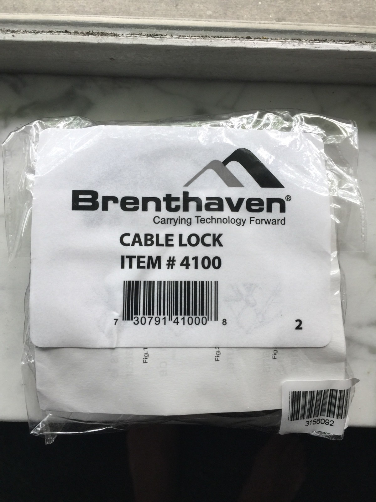 New! Brenthaven Zero Impact Laptop Cable Lock  #4100